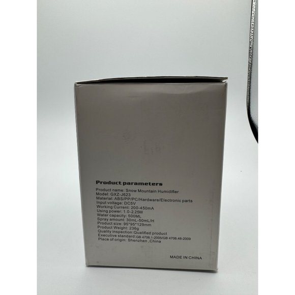 Snow Mountain H2O USB Humidifier - White Cool Mist Office Home Kitchen Table Sma - Picture 2 of 5